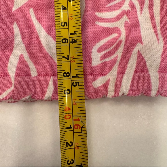 Lilly Pulitzer Girls Pink & White Cardigan Button Up Size 6 - Picture 5 of 10